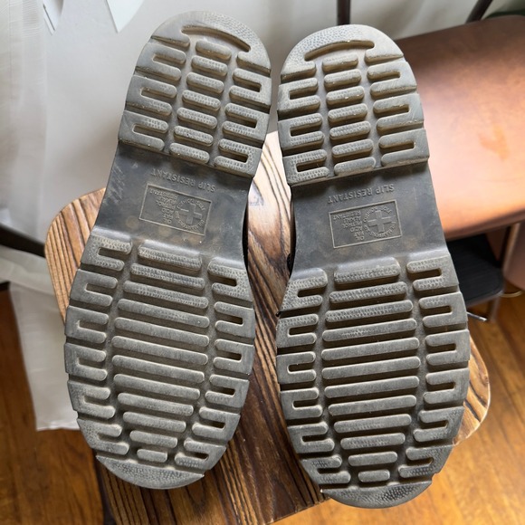 Dr. Martens Black Leather Oxford Shoes Men's Classic Uniform Workwear - Picture 8 of 10